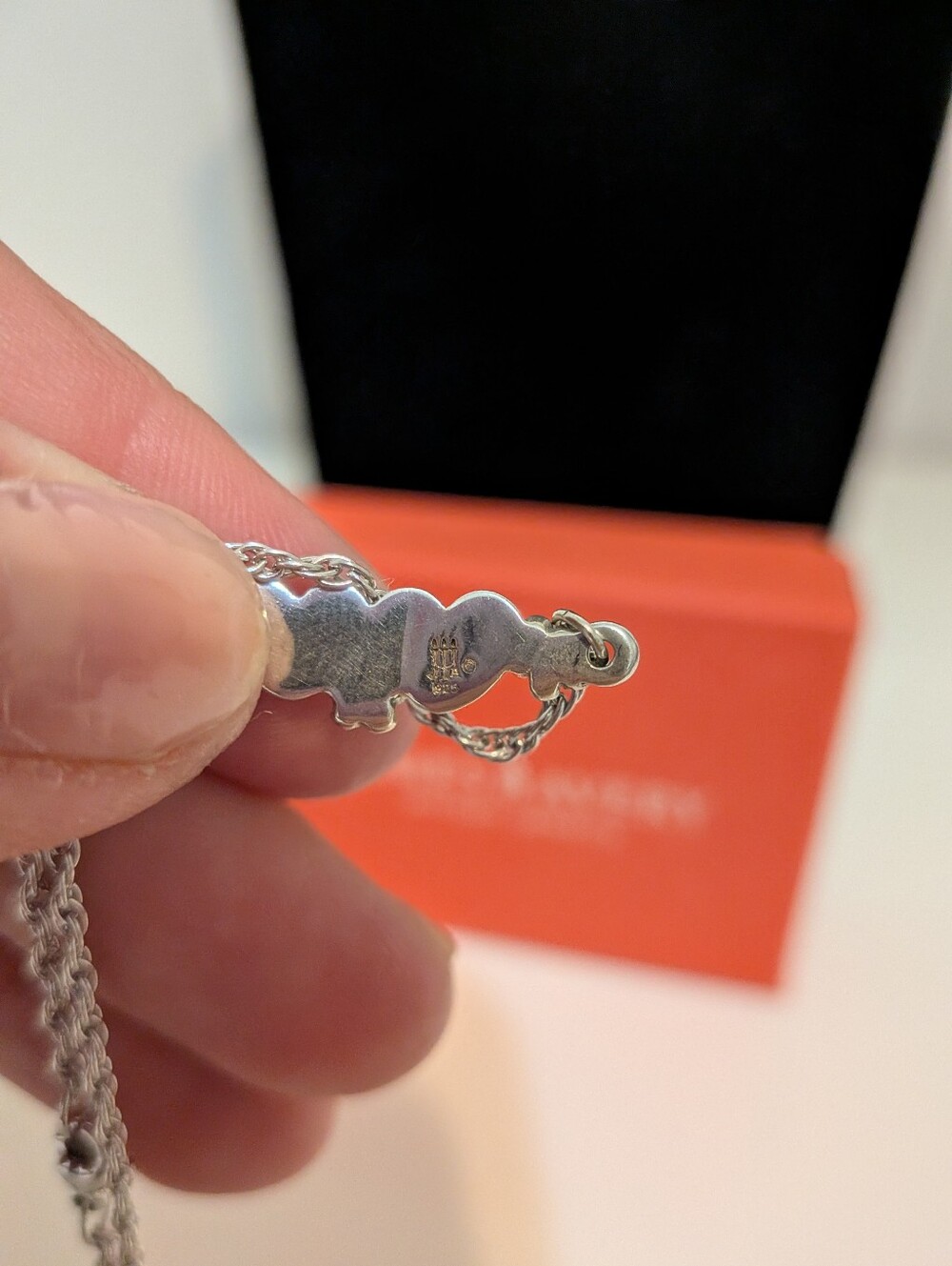 James Avery Retired Silver Hearts And Flowers Twist Chain Bracelet - Picture 2 of 6